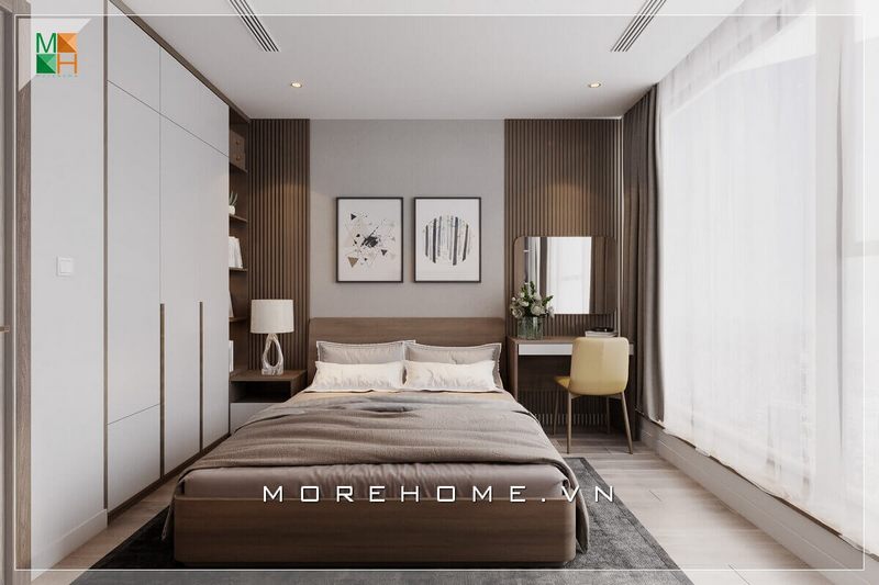 +17 Mẫu thiết kế phòng ngủ chung cư hiện đại, thời thượng từ kiến trúc sư MOREHOME